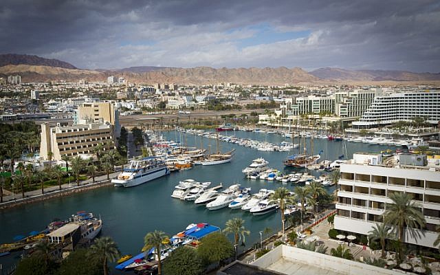 A panoramic view of the southern Israeli city of Eilat. (photo credit: Moshe Shai/Flash90)