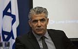 Finance Minister Yair Lapid (photo credit: Yonatan Sindel/Flash90)
