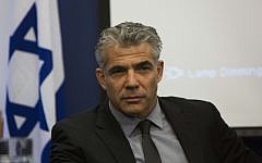 Finance Minister Yair Lapid (photo credit: Yonatan Sindel/Flash90)