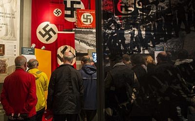 Visitors to Israel's Yad Vashem Holocaust memorial museum in Jerusalem on Friday. Holocaust Remembrance Day will begin Sunday night in Israel (photo credit: Yonatan Sindel/Flash 90)