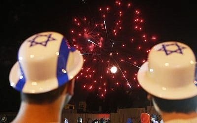 Israelis celebrate Israel's 65th Independence Day on the streets of Jerusalem, Monday, April 15, 2013. (photo credit: Miriam Alster/Flash90)