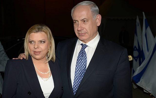 Prime Minister Benjamin Netanyahu and his wife Sarah board a plane at Ben Gurion Airport, outside of Tel Aviv, bound for London, April 16, 2013. (photo credit: Amos Ben Gershom/GPO/Flash90) Prime Minister Benjamin Netanyahu and his wife Sarah board a plane at Ben Gurion Airport, outside of Tel Aviv, bound for London, April 16, 2013. (photo credit: Amos Ben Gershom/GPO/Flash90)