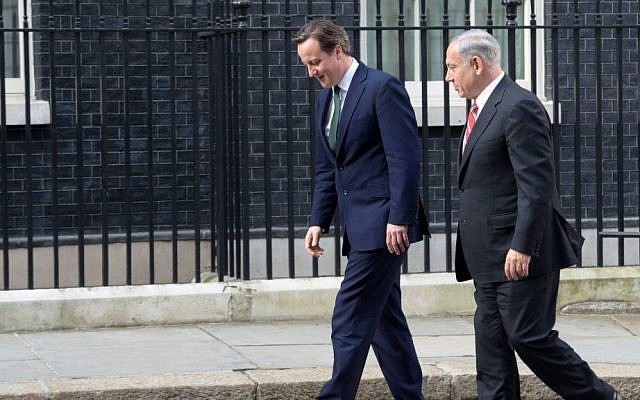 Prime Minister Benjamin Netanyahu with British Prime Minister David Cameron in London, April 17, 2013 (photo credit: Amos Ben Gershom/GPO/Flash90) Prime Minister Benjamin Netanyahu with British Prime Minister David Cameron in London, April 17, 2013 (photo credit: Amos Ben Gershom/GPO/Flash90)