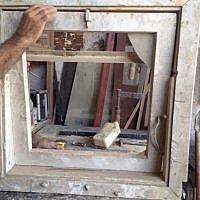The window frame is in (Courtesy Shira Wise) The window frame is in (Courtesy Shira Wise)