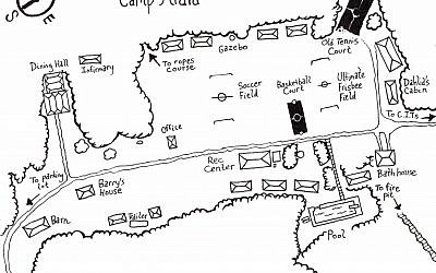 "The Path of Names" is set at the fictional Camp Arava, loosely inspired by Camp Galil is Ottsville, Pennsylvania. (Courtesy. Artist credit: Julie Esris)
