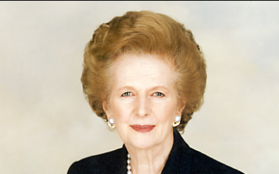 Margaret Thatcher (photo credit: CC-BY-SA 	Margaret Thatcher Foundation)