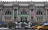 The exterior of the Metropolitan Museum of Art in New York. (photo credit: AP Photo/Mary Altaffer)