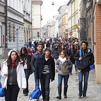 Illustrative: Krakow's Jewish Quarter, where thousands of Jews once lived. (Courtesy)