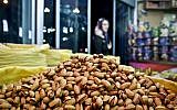 Pistachios are seen at a nut shop in western Tehran, Iran. (AP Photo/Ebrahim Noroozi)