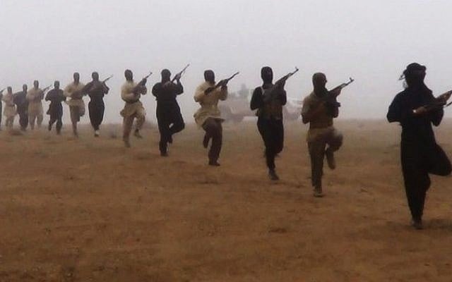Illustrative photo of terrorists training. (photo credit: AP) Illustrative photo of terrorists training. (photo credit: AP)