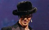 British fashion designer John Galliano after the presentation of his Spring/Summer 2005 men's fashion show, in Paris (photo credit: AP/Jacques Brinon)
