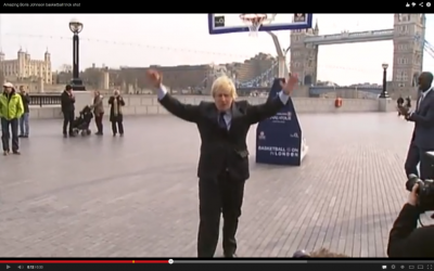 'Any time!' Johnson celebrates (YouTube Screen Shot)