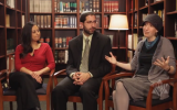 Rachel Kohl Finegold (right) has been hired as a clergywoman at a Montreal Modern Orthodox synagogue. (photo credit: image capture from YouTube video uploaded by JUFVideos)