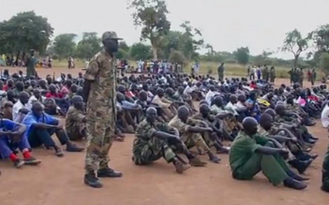 Members of the Sudanese rebel group Sudan People's Liberation Army-North undergo training. (photo credit: image capture YouTube) Members of the Sudanese rebel group Sudan People's Liberation Army-North undergo training. (photo credit: image capture YouTube)