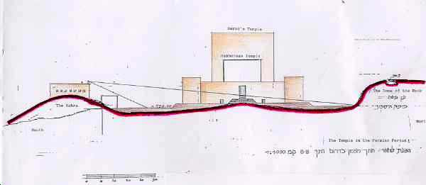The original topography of the Hakra, as drawn by Harry Moskoff (Courtesy Harry Moskoff)