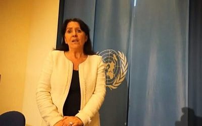 Elisabeth Byrs (photo credit: screen capture Freddy Mulongo/Youtube)