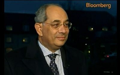 Yousef Boutros-Ghali (photo credit: screen capture Bloomberg/Youtube)