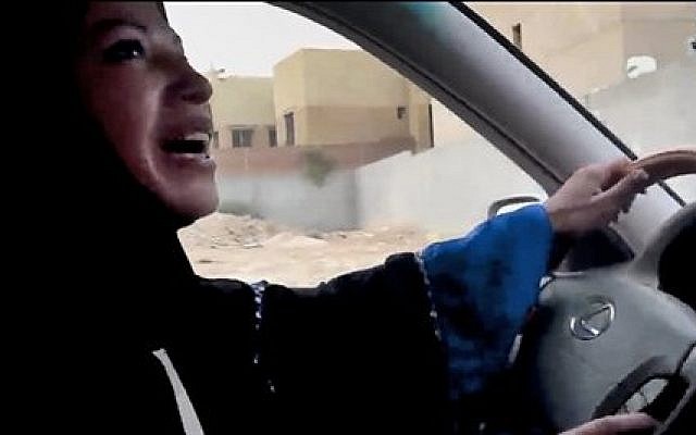 A Saudi Arabian woman drives a car as part of a campaign to defy Saudi Arabia's ban on women driving, June 17, 2011 (AP Photo) A Saudi Arabian woman drives a car as part of a campaign to defy Saudi Arabia's ban on women driving, June 17, 2011 (AP Photo)