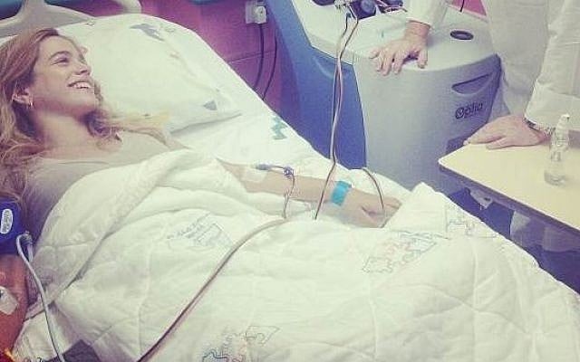 Agam Rudberg after donating bone marrow earlier this week at Schneider Children's Medical Center in Petah Tikva (Photo credit: Instagram) Agam Rudberg after donating bone marrow earlier this week at Schneider Children's Medical Center in Petah Tikva (Photo credit: Instagram)