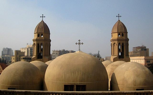 Illustrative: The domes of the Coptic Saint Mark's Church in Cairo, Egypt (photo credit: CC BY Bakar_88, Flickr) Illustrative: The domes of the Coptic Saint Mark's Church in Cairo, Egypt (photo credit: CC BY Bakar_88, Flickr)