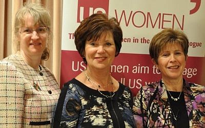 Judy Heicklen, Michele Vogel and  Doreen Samuels, panelists at the US Women event. photo credit: (courtesy)