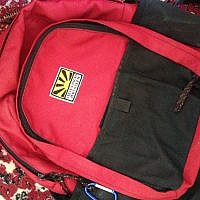 The first Wise bags, a Steve's Pack's backpack, by Shira Wise's father, Steve (photo credit: Jessica Steinberg/Times of Israel)