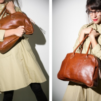 A leather satchel by Shira Wise (Courtesy Shira Wise) A leather satchel by Shira Wise (Courtesy Shira Wise)