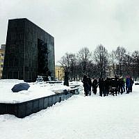 At the Warsaw Heroism Monument (photo: courtesy) At the Warsaw Heroism Monument (photo: courtesy)