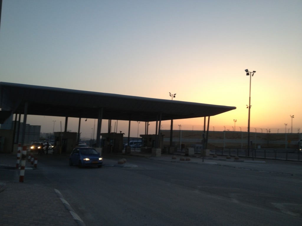 The Qalandiya crossing at dawn (photo credit: Elhanan Miller/The Times of Israel) The Qalandiya crossing at dawn (photo credit: Elhanan Miller/The Times of Israel)