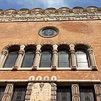 The front of the Kazinczy Synagogue (photo credit: Aaron Kalman) The front of the Kazinczy Synagogue (photo credit: Aaron Kalman)