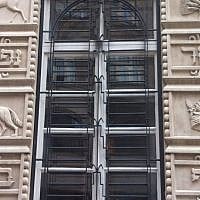 The exterior of a Bet Midrash in Budapest's Jewish quarter (photo credit; Aaron Kalman) The exterior of a Bet Midrash in Budapest's Jewish quarter (photo credit; Aaron Kalman)