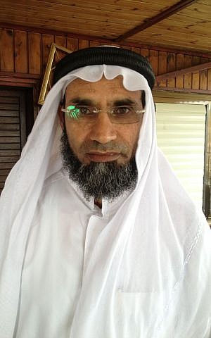 Sheikh Jamal Al-Obra of Rahat, May 29 (photo credit: Elhanan Miller/Times of Israel) Sheikh Jamal Al-Obra of Rahat, May 29 (photo credit: Elhanan Miller/Times of Israel)