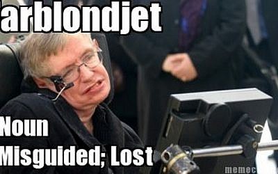 Stephen Hawking, in Yiddish