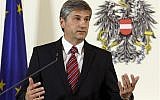 Austrian Foreign Minister Michael Spindelegger (photo credit: AP Photo/Ronald Zak, File)