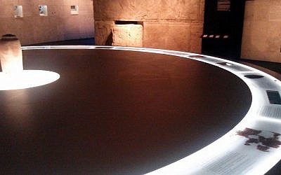 Dead Sea Scrolls displayed at the Boston Museum of Science. (photo credit: Matt Lebovic/Times of Israel)