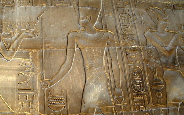 The Chinese words "Ding Jinhao visited here" are seen on bas-relief in the 3,500-year-old Luxor temple in Luxor, Egypt in a picture taken on May 6. (photo credit: AP) The Chinese words "Ding Jinhao visited here" are seen on bas-relief in the 3,500-year-old Luxor temple in Luxor, Egypt in a picture taken on May 6. (photo credit: AP)