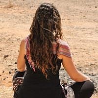 A quiet moment before a yoga session in the desert (illustrative photo credit: Michal Shmulovich) A quiet moment before a yoga session in the desert (illustrative photo credit: Michal Shmulovich)