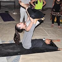 Advanced yoga poses, or asanas (photo credit: Michal Shmulovich) Advanced yoga poses, or asanas (photo credit: Michal Shmulovich)