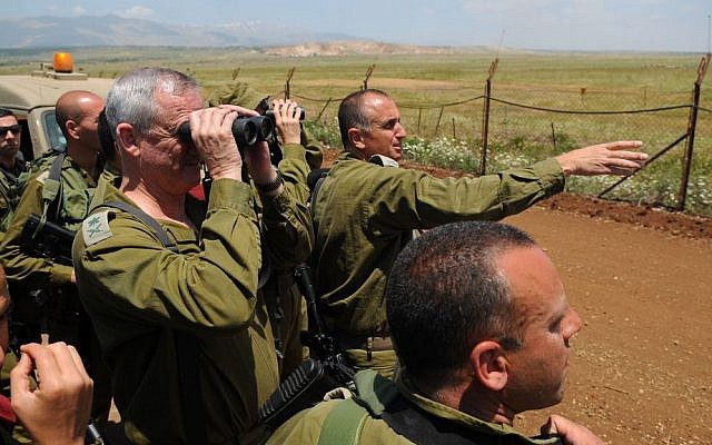 Israel's Chief of Staff Lt.-Gen. Benny Gantz looks across Israel's border with Syria, in May. (photo credit: IDF Spokesperson) Israel's Chief of Staff Lt.-Gen. Benny Gantz looks across Israel's border with Syria, in May. (photo credit: IDF Spokesperson)