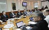 The weekly Cabinet meeting, April 28, 2013 (photo credit: Alex Kolomoisky/Pool/Flash90)