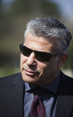Finance Minister Yair Lapid, April 28, 2013. (photo credit: Yonatan Sindel/Flash90)