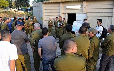Illustrative photo of Israel Defense Forces reserve soldiers taking part in a surprise drill on an army base in northern Israel, April 2013. (photo credit: Shay Wagner/Israel Army Spokesman via Flash 90)