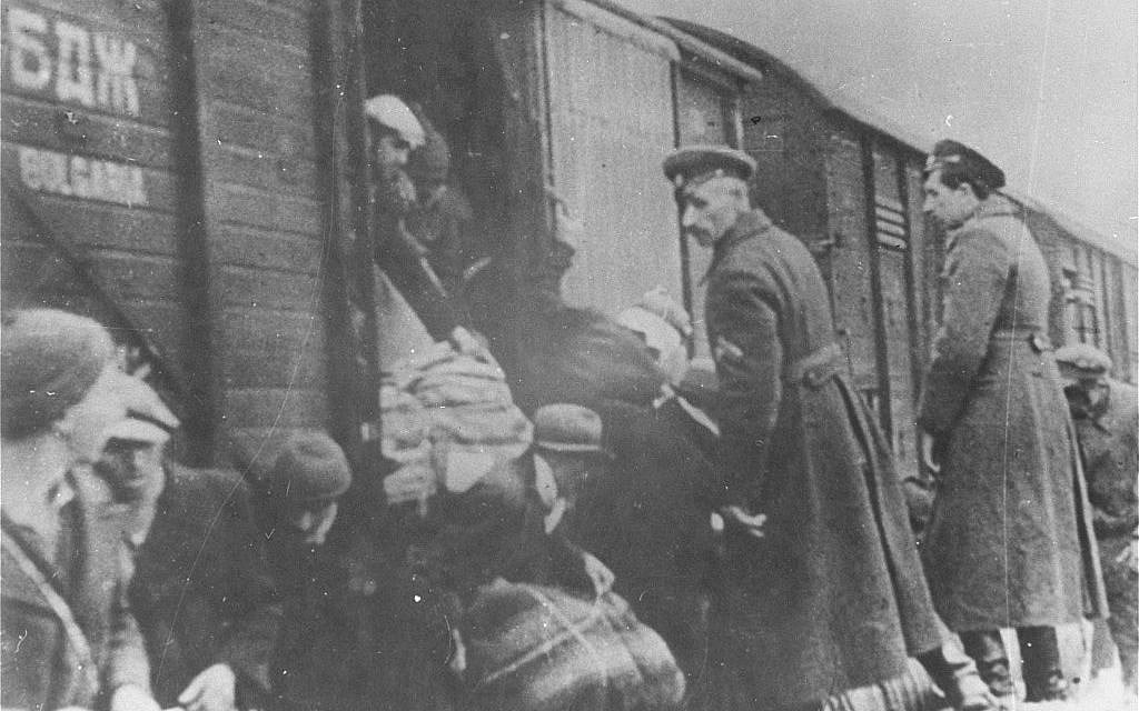 This image provided by the US Holocaust Memorial Museum shows Bulgarian policemen overseeing the deportation of Macedonian Jews to the German death camps in March 1943 in Bulgarian occupied Skopje. (AP Photo/U.S. Holocaust Memorial Museum, Courtesy of Jewish Historical Museum, Belgrade) This image provided by the US Holocaust Memorial Museum shows Bulgarian policemen overseeing the deportation of Macedonian Jews to the German death camps in March 1943 in Bulgarian occupied Skopje. (AP Photo/U.S. Holocaust Memorial Museum, Courtesy of Jewish Historical Museum, Belgrade)
