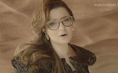 Israel's representative to the Eurovision 2013 song contest, Moran Mazor, performs 'Rak Bishvilo' (image capture: YouTube)