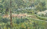 Max Liebermann's "Garden in Wannsee," 1923 (photo credit: Courtesy of the Israel Museum, Jerusalem)