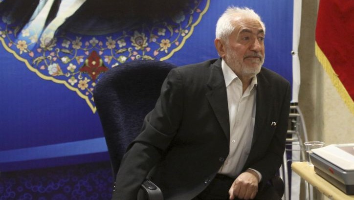 Former oil minister Mohammad Gharazi (photo credit: AP Photo/Vahid Salemi)