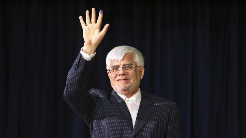Pro-reform former Iranian Vice-President Mohammad Reza Aref (photo credit: AP Photo/Ebrahim Noroozi)