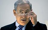 In this Monday, November 29, 2010 file photo, Prime Minister Benjamin Netanyahu speaks to the media in Tel Aviv. (photo credit: AP Photo/Oded Balilty