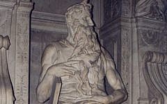 Michelangelo's Moses, 1513-15, at San Pietro in Vincoli, Rome (Patricio lorente/ Wikipedia Commons)