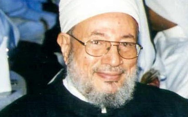 Qatari Muslim scholar Yusuf al-Qaradawi (photo credit: CC BY Wikipedia) Qatari Muslim scholar Yusuf al-Qaradawi (photo credit: CC BY Wikipedia)